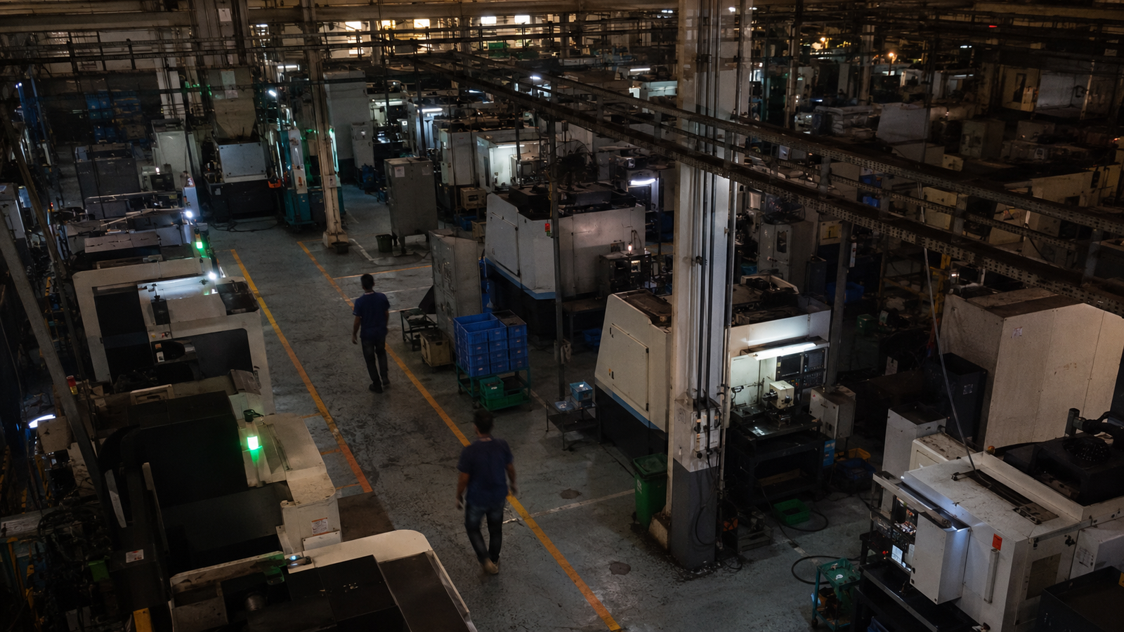 Aerial view of the Aviruddha Productivity factory floor in Chakan, Pune